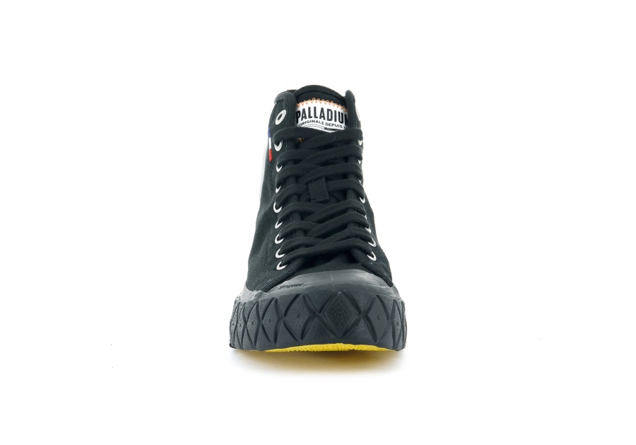 Schwarz Palladium Palla Ace Canvas Mid