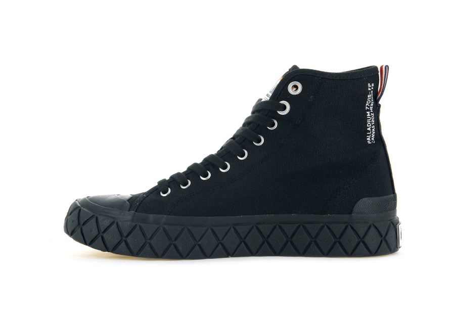Schwarz Palladium Palla Ace Canvas Mid