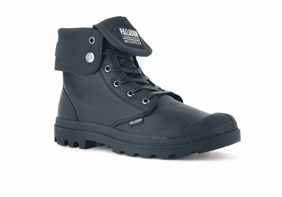 Palladium Baggy Leder Ess Wp Schwarz