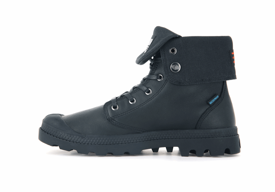 Palladium Baggy Leder Ess Wp Schwarz