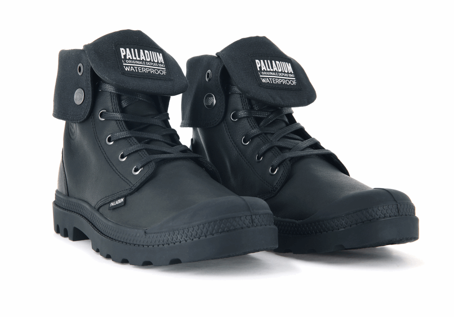 Palladium Baggy Leder Ess Wp Schwarz