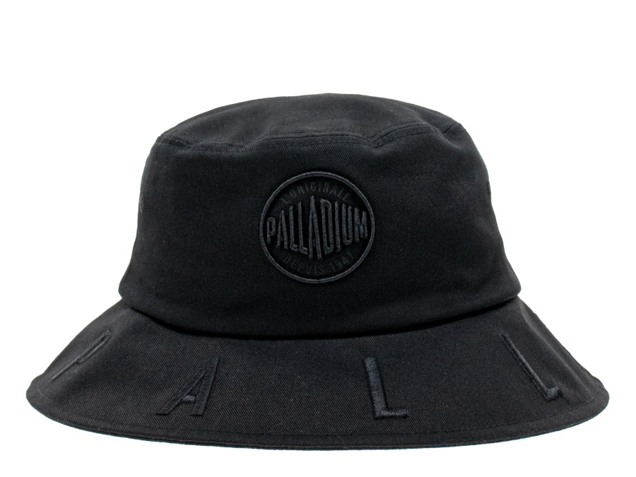 Palladium Bucket Hat Logokante Schwarz Palladium Bucket Hat Logokante Schwarz