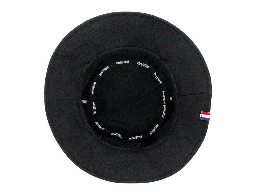 Palladium Bucket Hat Logokante Schwarz