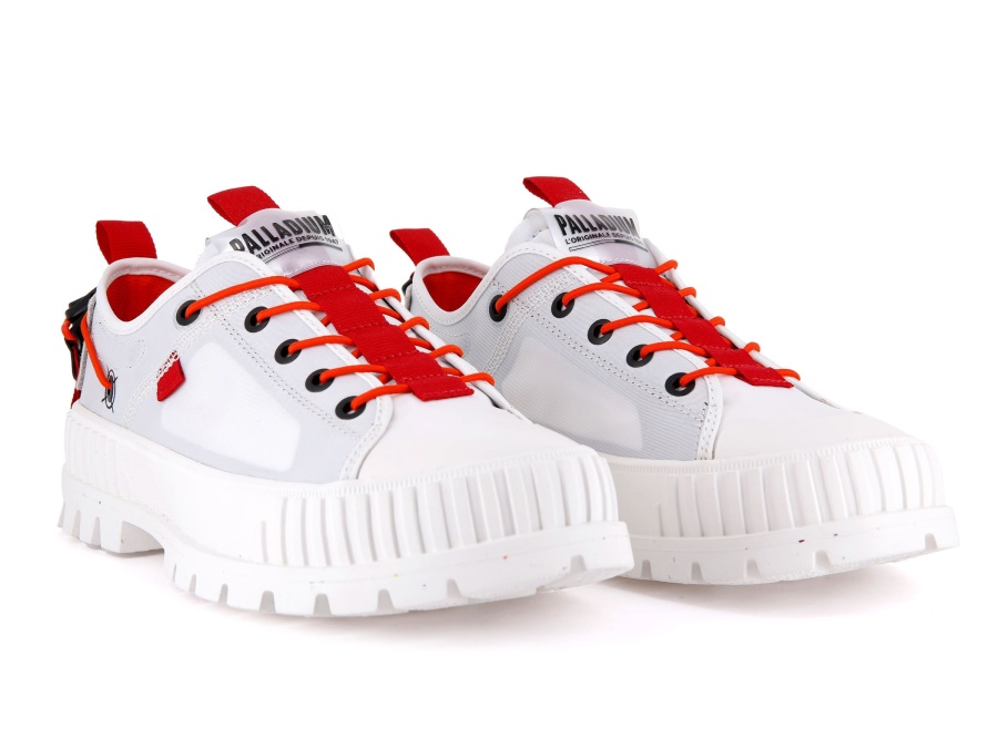 Palladium Pallashock Lo Ticket To Earth Star Weiß