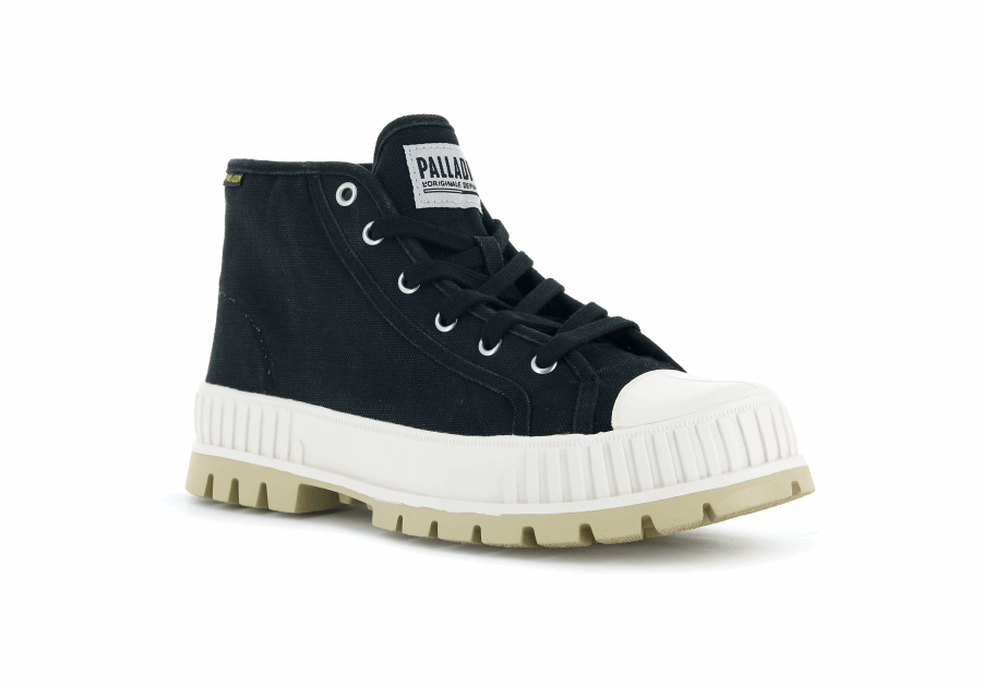 Palladium Pallashock Mittel Und Schwarz Weiß
