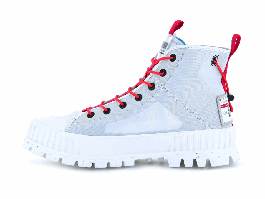Palladium Pallashock Mid Ticket To Earth Star White