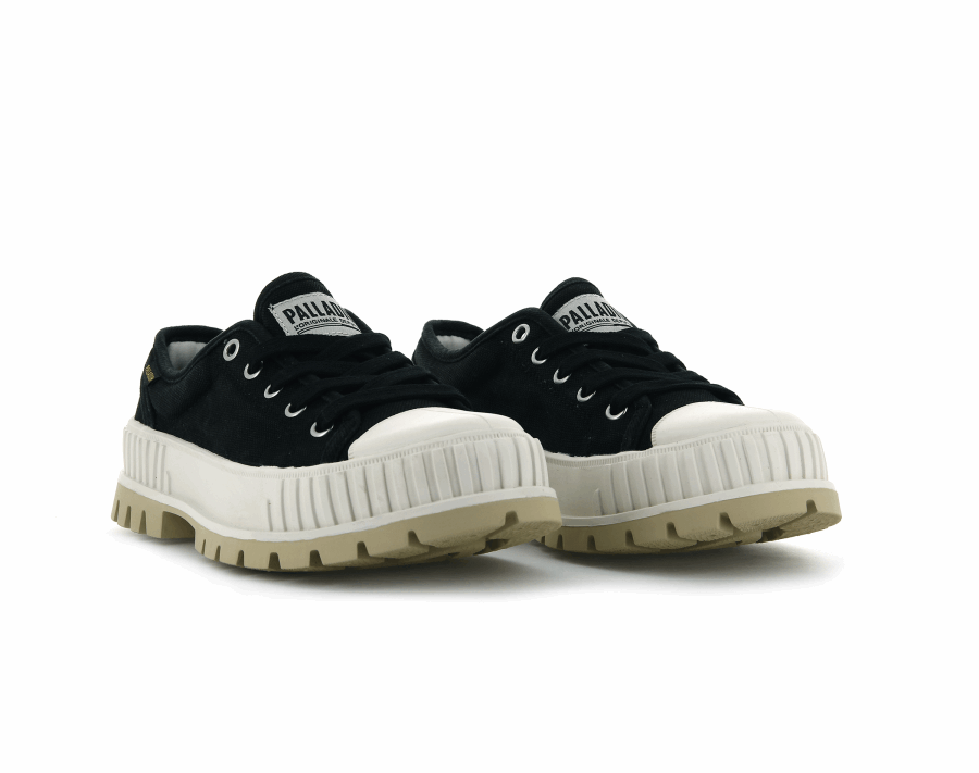Palladium-Pallashock Und Schwarzer Gummi