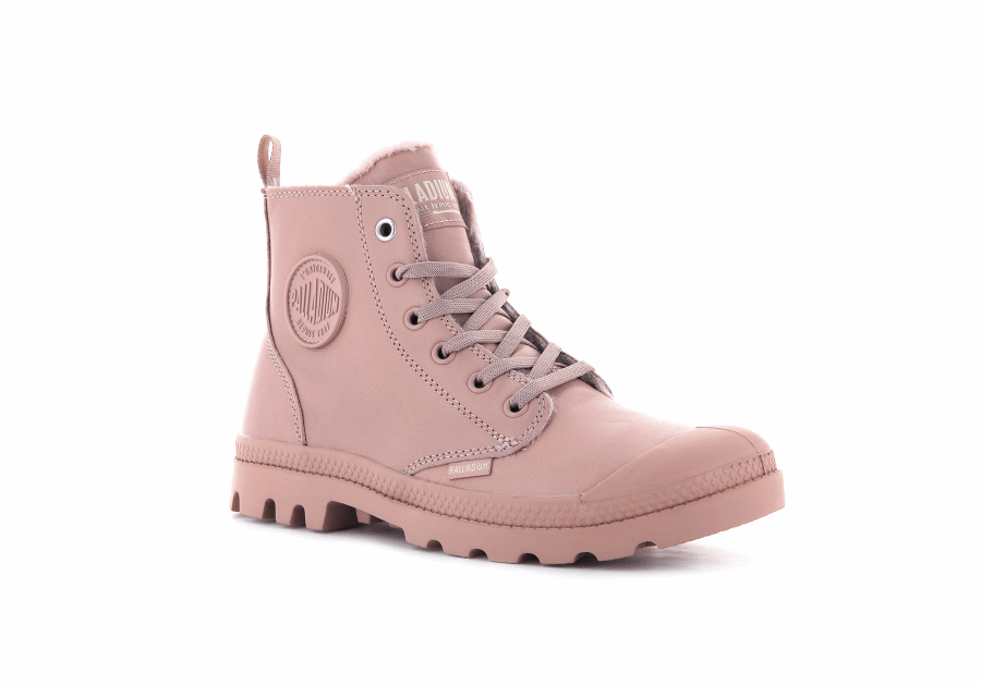 Palladium Pampa Hi Zip Leder S Misty Rose