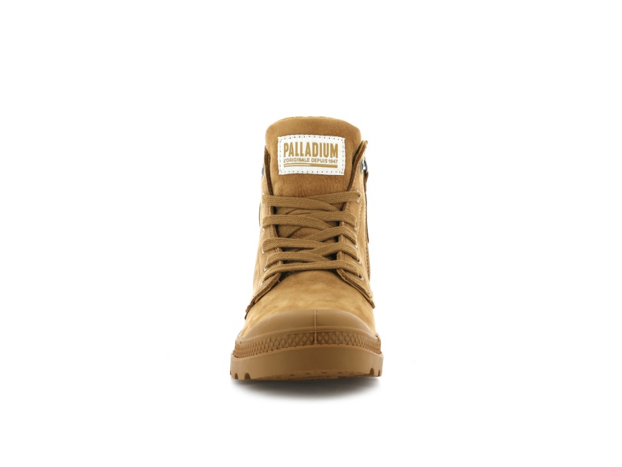 Palladium Pampa Hi Zip Nubuk Bernsteingold