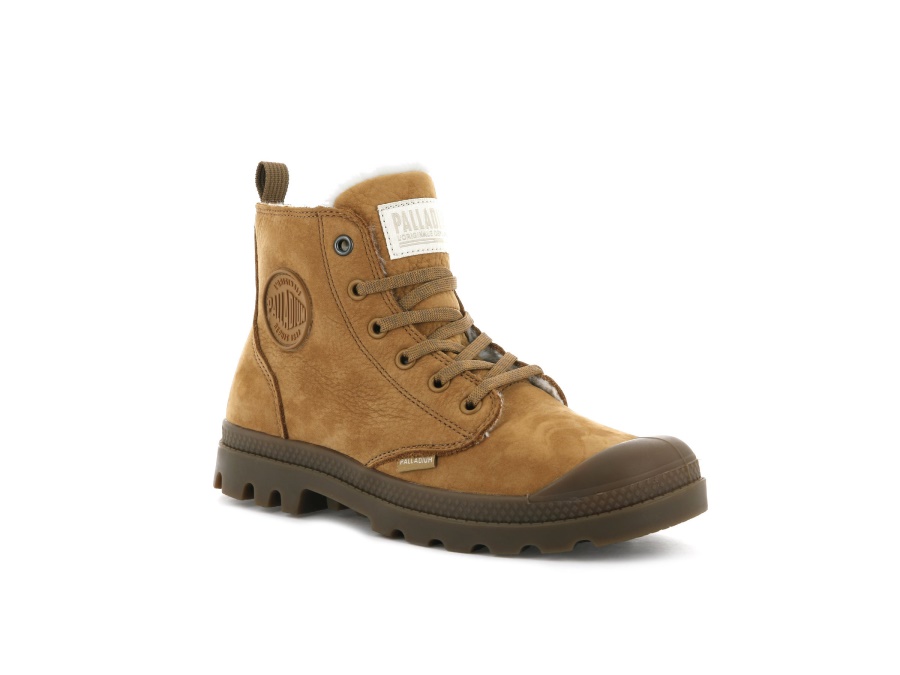Palladium Pampa Hi Zip Wl Bernsteingold