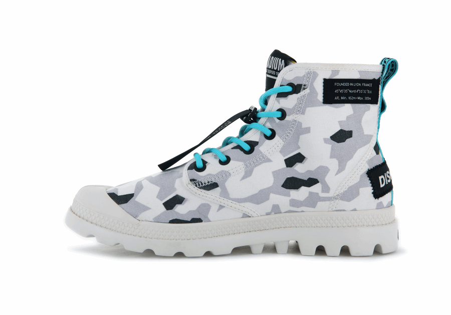 Palladium Pampa Lite Overlab Camo Gletschergrau Camo