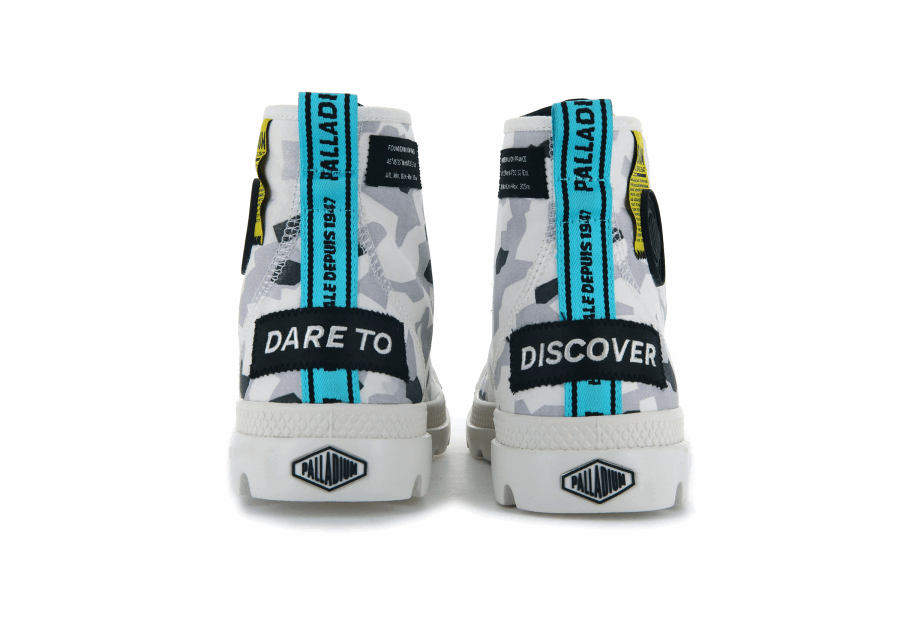 Palladium Pampa Lite Overlab Camo Gletschergrau Camo