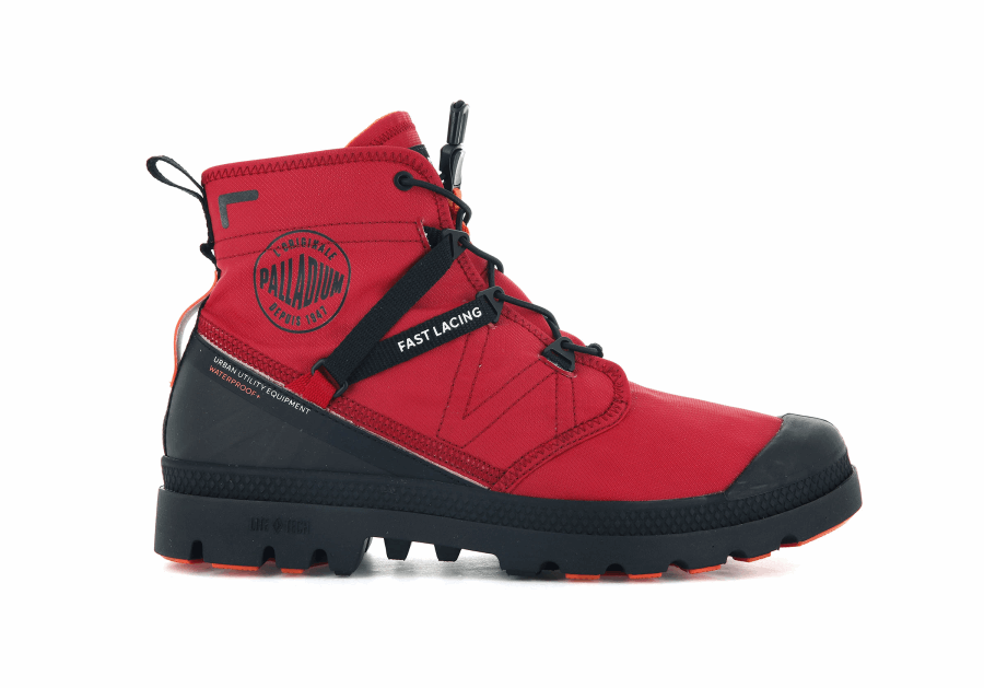 Palladium Pampa Travel Lite Wasserdicht Rot Salsa