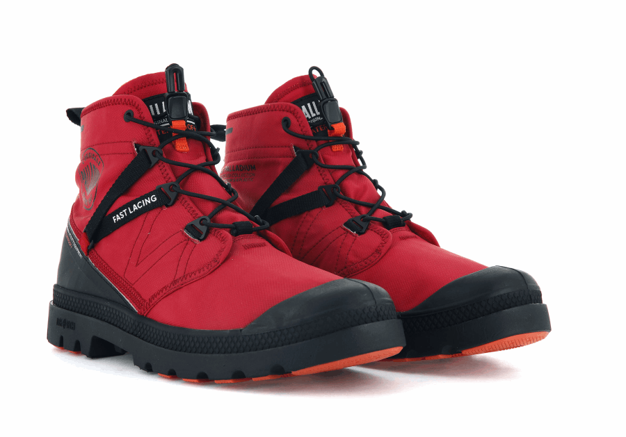 Palladium Pampa Travel Lite Wasserdicht Rot Salsa