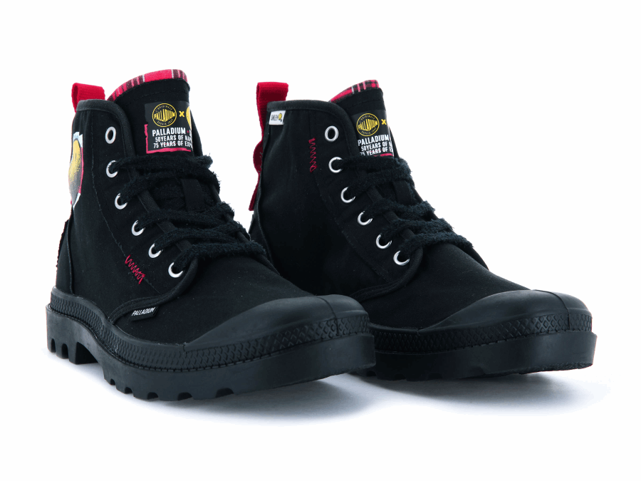 Palladium Pampa X Smiley 1970 Schwarz