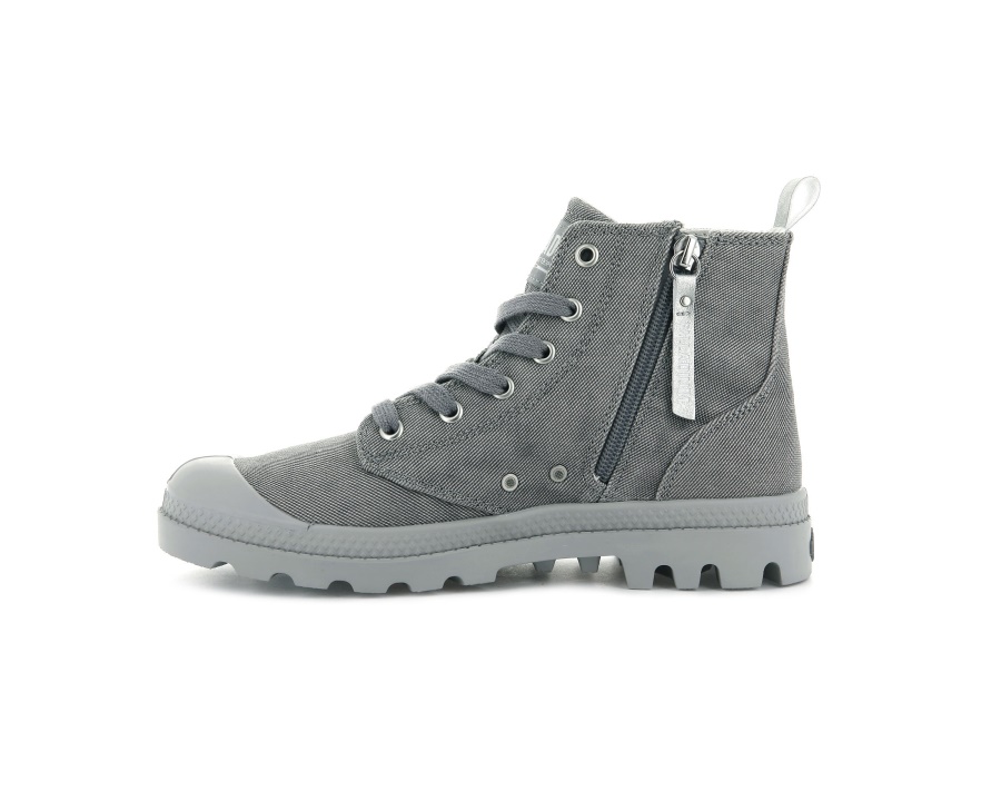Palladium Pampa Zip Desertwash Dunkelgrau