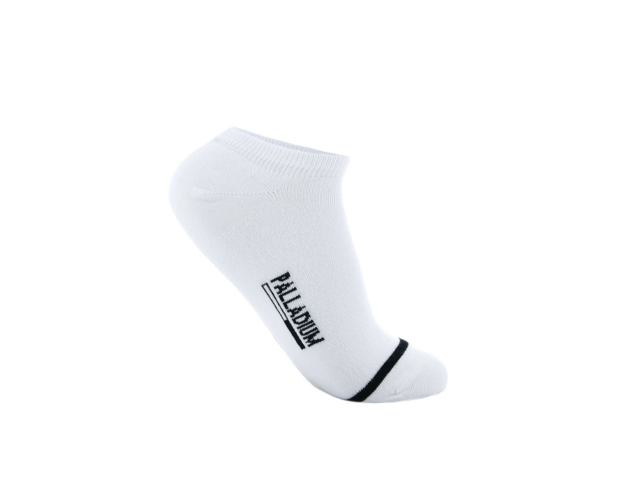Palladium Damen-basic Knöchel Weiß Schwarz