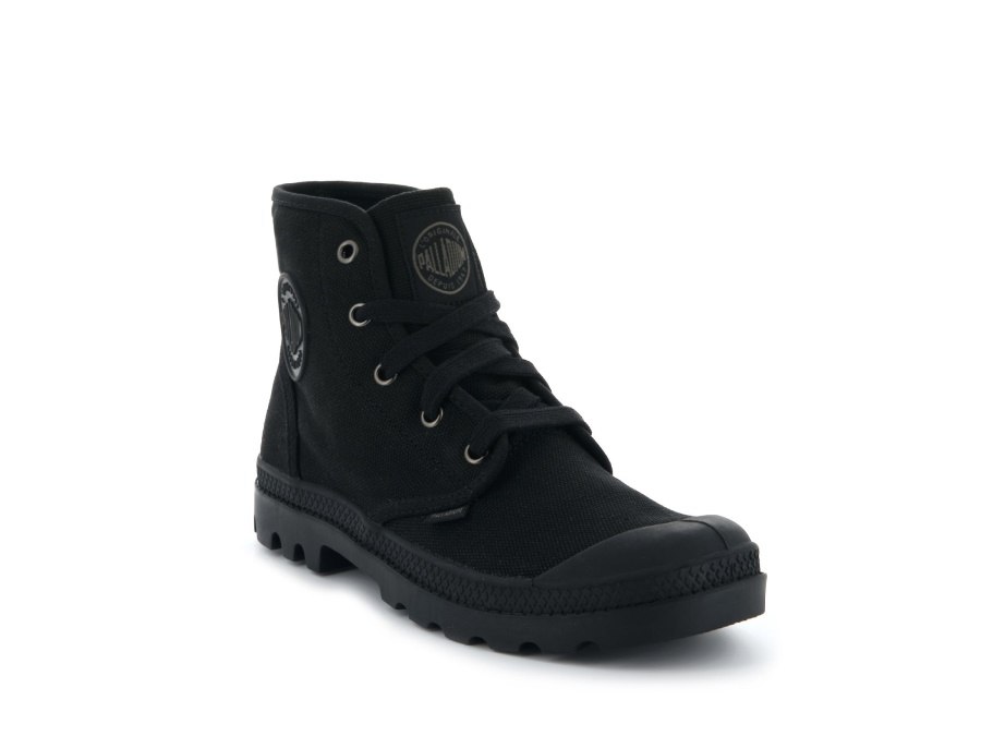 Damen Palladium Pampa Hallo Schwarz