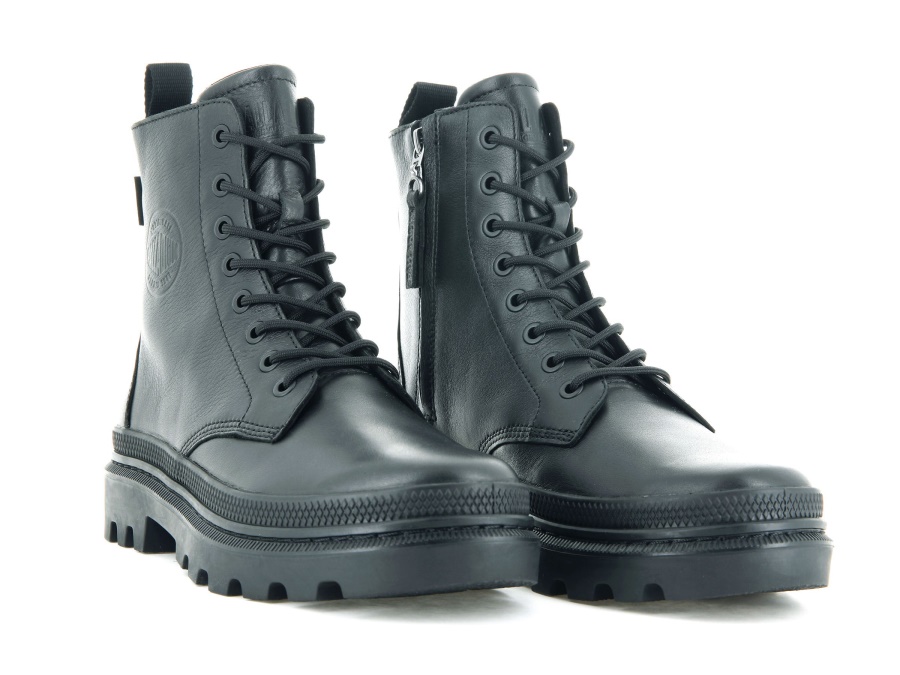 Pallatrooper Aus Leder Palladium Schwarz